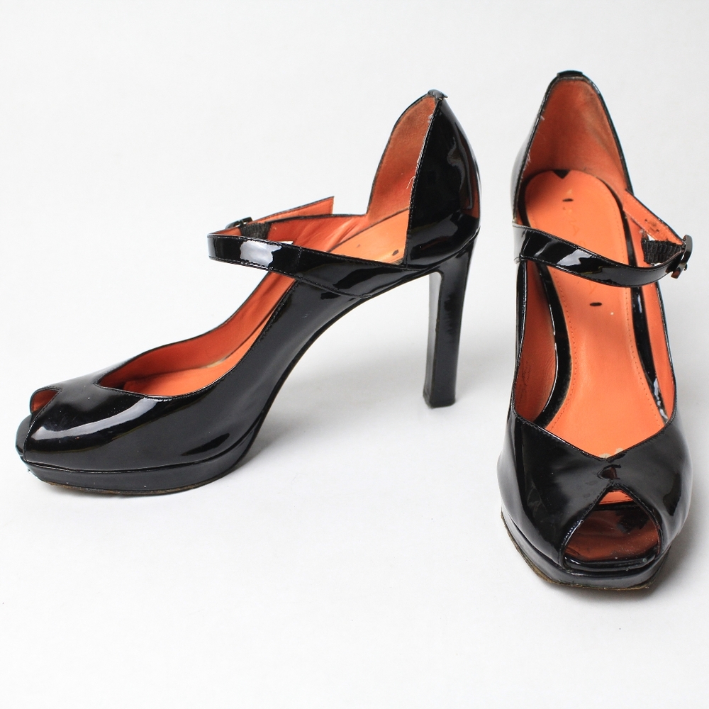 Patent Leather Mary Jane Sock Tube Boots main image 0